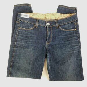 Rich & Skinny Womens Blue Jeans Size 28 Low Rise Dark Wash Denim Stretch